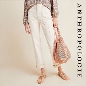 by Anthropologie NEW Stripe Sable Straight Leg NWT